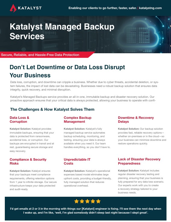Katalyst Managed Backup Services